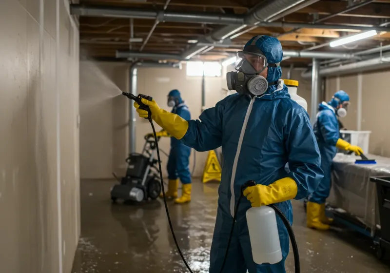 Basement Sanitization and Antimicrobial Treatment process in Wilmer, TX